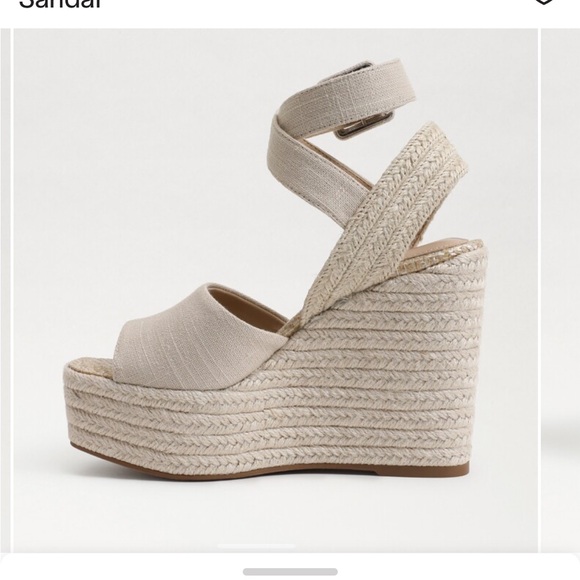 NWT Sam Edelman Vada Espadrille Platform Wedge Sandal Heels - Picture 2 of 11